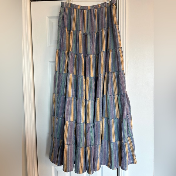 Lakhays Dresses & Skirts - NWOT Lakhays Cotton Bohemian Hippie Multicolor Maxi Skirt - M/L, Extra Long